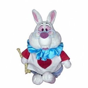 ❤️Disney Store Authentic White Rabbit Plush-Alice In Wonderland 16”